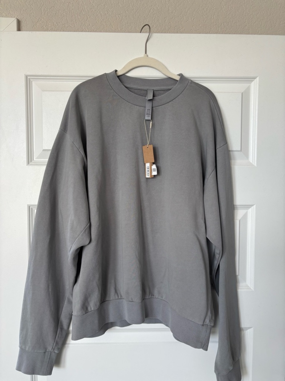 SKIMS Men's Terry Crewneck Sweatshirt in Pacific
